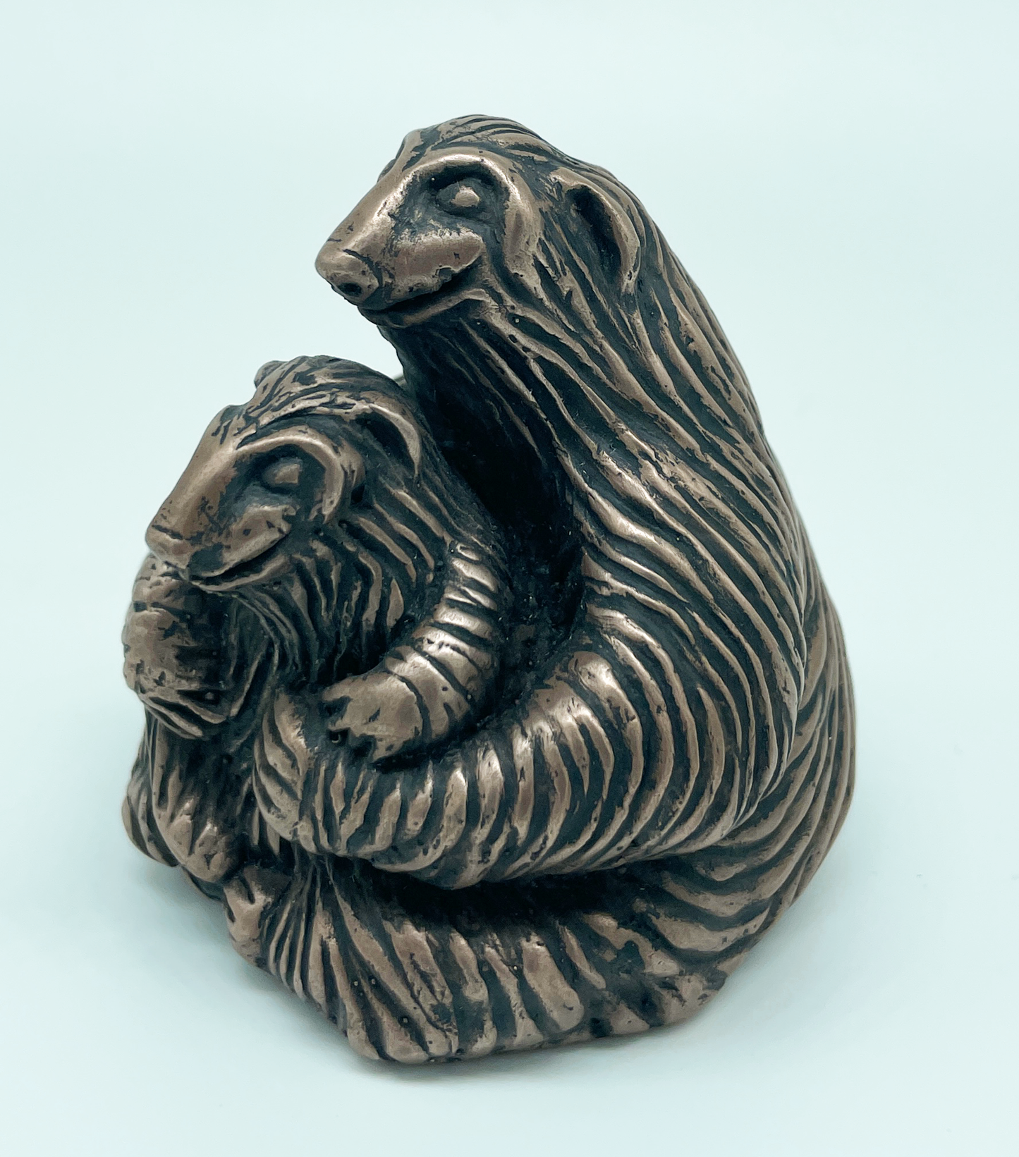 "Sloth Parent and Child" bronze metal coldcast #3/8 handmade, orig. design by Drew Medina (coming soon)